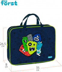 Папка текстильная с ручками «Monsters» - Фото 2