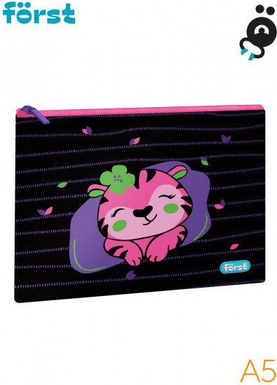 Папка текстильная «Pink tiger»
