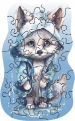 Пазл деревянный в яйце «Волчонок» - Фото 1