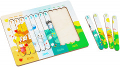 Пазл деревянный-палочки «Времена года» - Фото 3