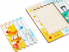 Пазл деревянный-палочки «Времена года» - Фото 5