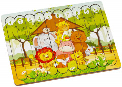 Пазл деревянный-палочки «Зоопарк» - Фото 1