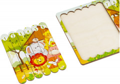 Пазл деревянный-палочки «Зоопарк» - Фото 4