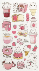 Наклейки гелевые с блёстками «Sweet mood» - Фото 2