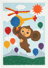 Фреска-картина из песка «Чебурашка» - Фото 2