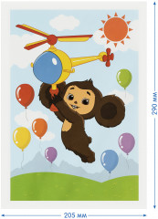 Фреска-картина из песка «Чебурашка» - Фото 3