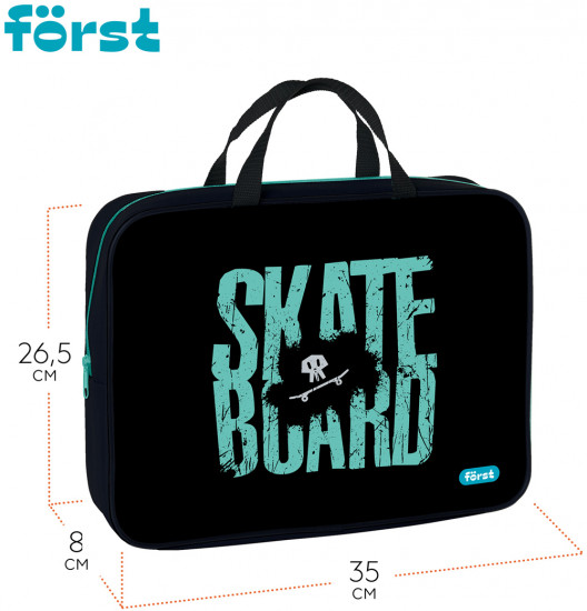 Папка текстильная с ручками «Skateboard»