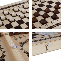 Набор игр настольных «Нарды, шашки, шахматы» - Фото 8