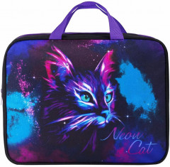 Папка-сумка на молнии «Neon cat» - Фото 7