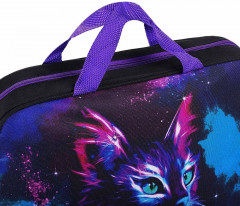 Папка-сумка на молнии «Neon cat» - Фото 11
