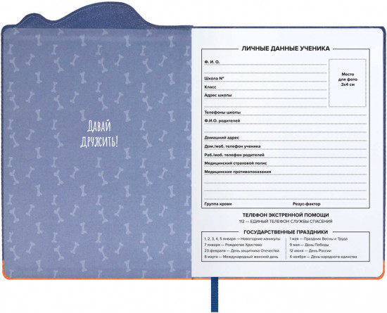 Дневник школьный «Шибаину в костюме акулы»