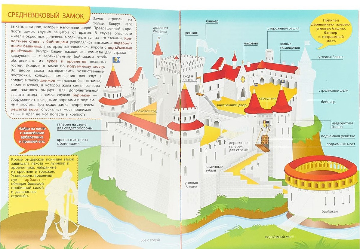 Многоразовые наклейки. Рыцари | Многоразовые наклейки | Фото 1