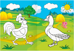 Раскраска «В деревне» - Фото 4