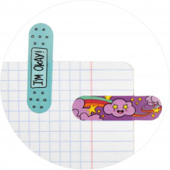 Набор стикеров-закладок пластиковых «Два кота» - Фото 1