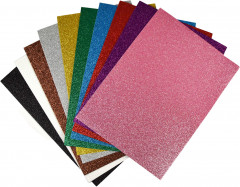 Набор листов фоамирана с глиттером - Фото 1