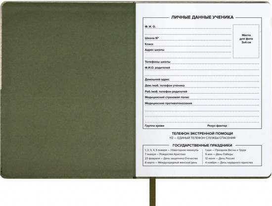 Дневник школьный «50/50»