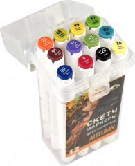 Набор скетчмаркеров двусторонних «Осень» - Фото 1