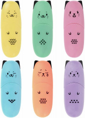 Набор текстовыделителей «Cute cats pastel» - Фото 1