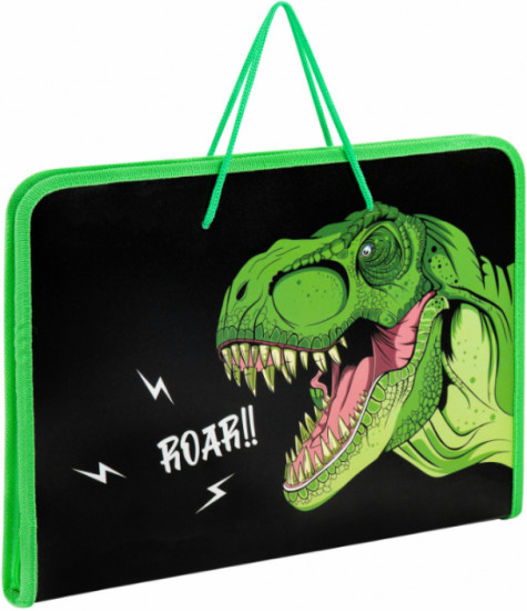 Папка на молнии с ручками «Dino roar»