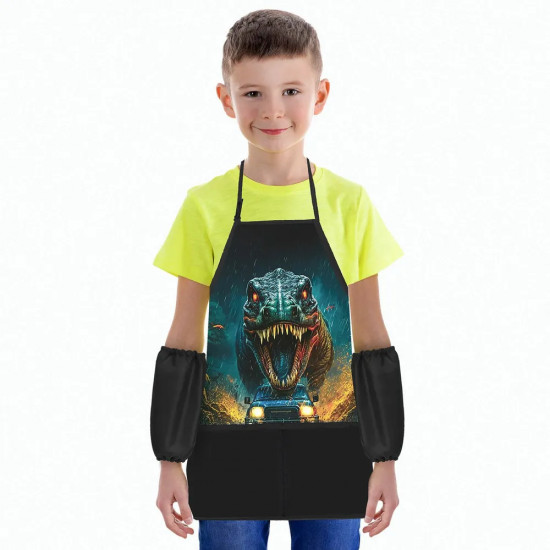 Фартук с нарукавниками «Dino chase»