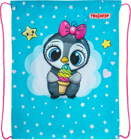 Мешок для обуви «Smart penguin»
