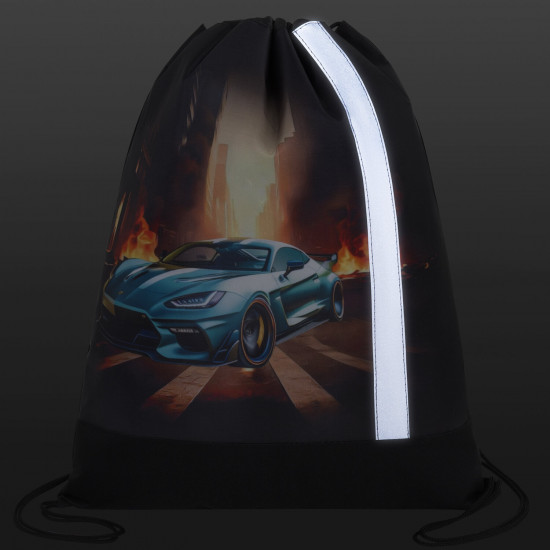 Мешок для обуви «Fire car»
