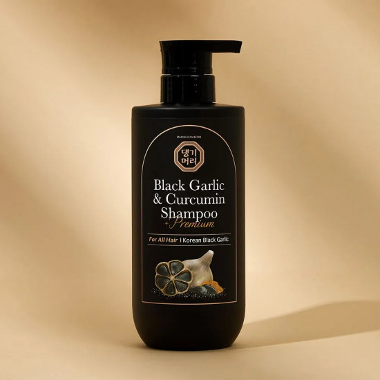 Шампунь для волос с экстрактом черного чеснока и куркумы «Black Garlic and Curcumin Shampoo»