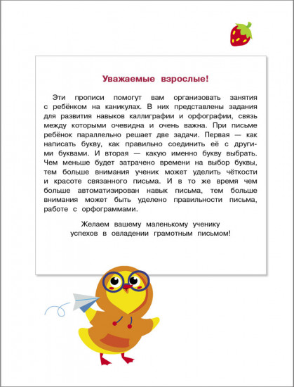 Прописи на каникулы с заданиями по орфографии. 4 класс
