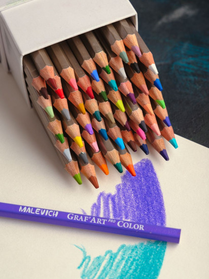 Набор карандашей цветных профессиональных «GrafArt Pro»