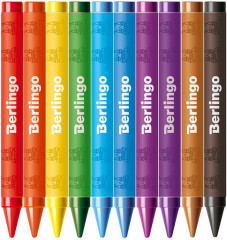 Мелки восковые (10 цветов) - Фото 1