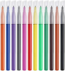 Фломастеры (смываемые, 12 цветов) - Фото 1