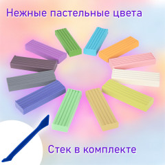 Пластилин классический «Пастельные цвета» - Фото 2