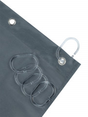 Штора для ванной «Серая» - Фото 3