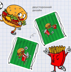 Мешок для обуви «Фаст фуд» - Фото 4