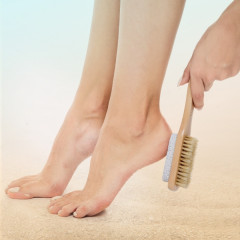 Щётка для ног с пемзой двусторонняя - Фото 4