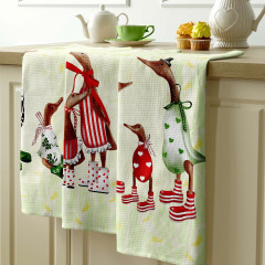 Комплект вафельных полотенец - Фото 2