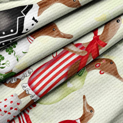 Комплект вафельных полотенец - Фото 5