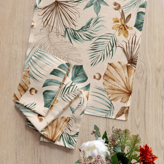 Набор вафельных полотенец «Tropical palm»