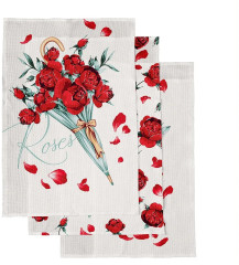 Комплект вафельных полотенец - Фото 9