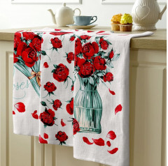 Комплект вафельных полотенец - Фото 2