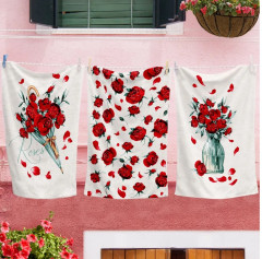 Комплект вафельных полотенец - Фото 3