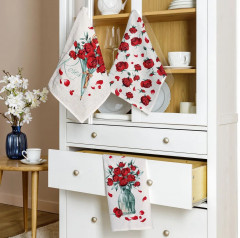 Комплект вафельных полотенец - Фото 4