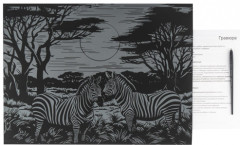 Набор для скретчинга «Саванна. Зебры на закате» - Фото 2