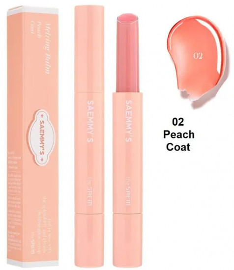 Бальзам для губ «Saemmy's Syrup Shot Melting Balm», тон 02 Peach Coat