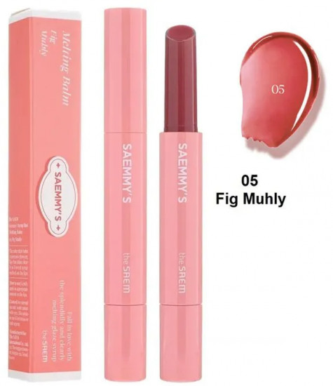 Бальзам для губ «Saemmy's Syrup Shot Melting Balm», тон 05 Fig Muhly