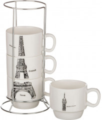 Набор чашек на подставке - Фото 1