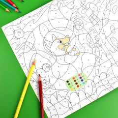 Раскраска по номерам «Космос» - Фото 3