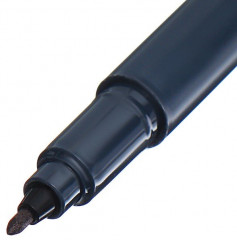 Маркер перманентный (1 мм, черный) - Фото 2