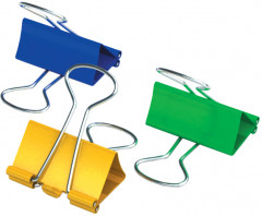 Зажимы для бумаг (цветные) - Фото 1