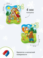 Набор пазлов магнитных «Теремок» - Фото 3